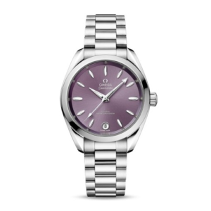 Omega Aquaterra Women Automatic Purple Stainless Steel Watch O22010342010002