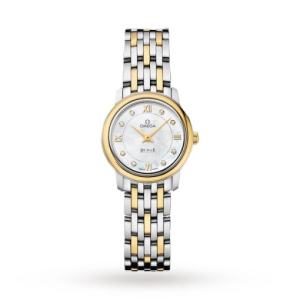 Omega De Ville Women Quartz Mother of Pearl 18ct Yellow Gold Watch O42420246055001