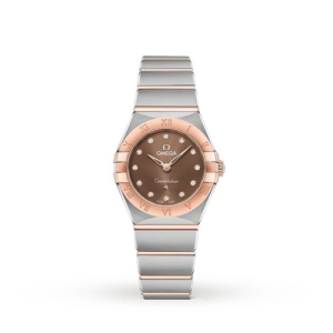 Omega Constellation Women Quartz Brown Stainless Steel Watch O13120256063001
