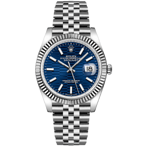 Rolex Datejust Blue Fluted Motif Dial 36mm 126234 (Jubilee)