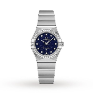 Omega Constellation Women Quartz Blue Stainless Steel Watch O13115256053001