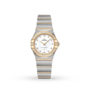 Omega Constellation Women Quartz Mother of Pearl Stainless Steel Watch O13125256055002