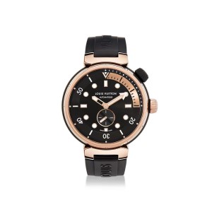 Temple Street Diver Automatic Steel Watch, 44mm