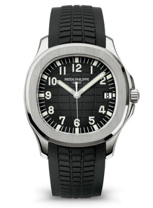 Patek Philippe Aquanaut Date Black Strap Stainless Steel 5167A-001