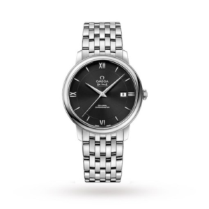 Omega De Ville Men Automatic Black Stainless Steel Watch O42410402001001