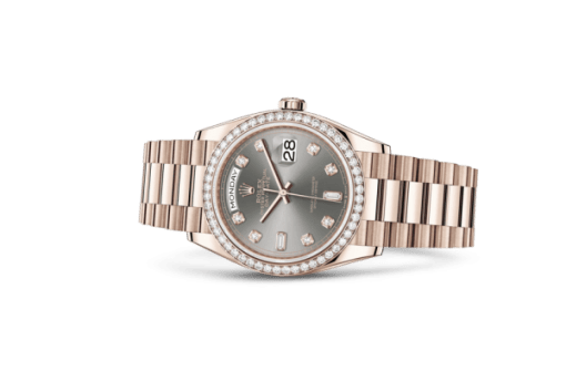 Rolex Day-Date 36 Oyster 36 mm Everose gold and diamonds 128345RBR