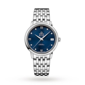 Omega De Ville Women Automatic Blue Stainless Steel Watch O42410332053001