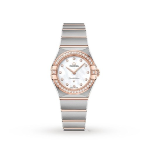 Omega Constellation Women Quartz Mother of Pearl Stainless Steel Watch O13125256055001