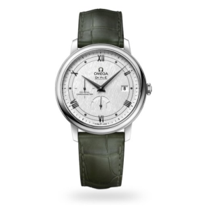 Omega De Ville Men Automatic White Leather Watch O42413402102004