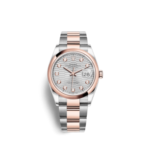 Rolex Datejust 126201 36mm Silver, fluted motif (Oyster)