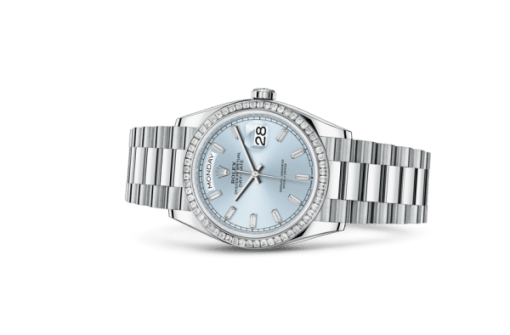 Rolex Day-Date 36 Oyster 36 mm platinum and diamonds 128396TBR